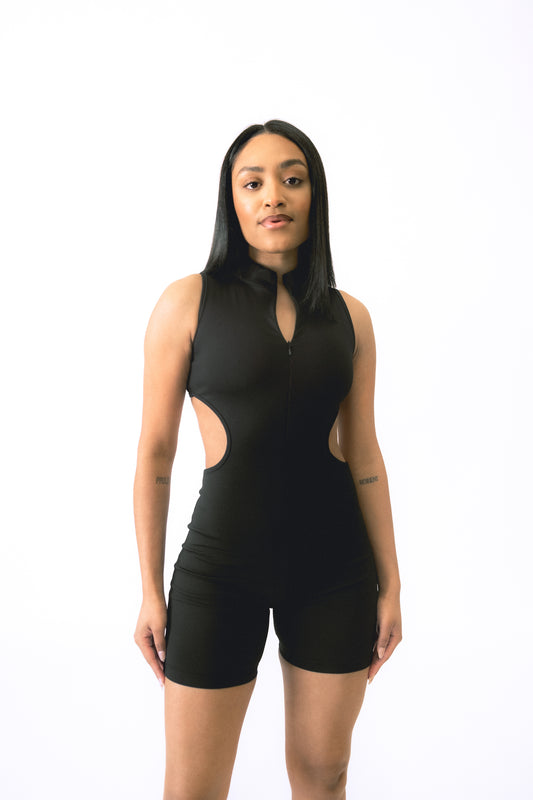 Seryn' Cut Out Bodysuit (Black)